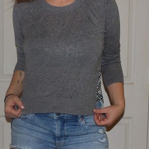 Long sleeve patterned back
